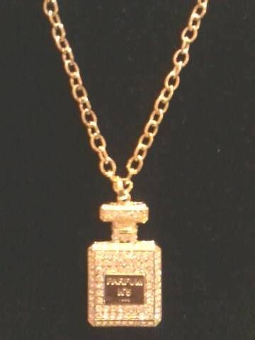 chanel no 5 bottle necklace|number 5 necklace charm.